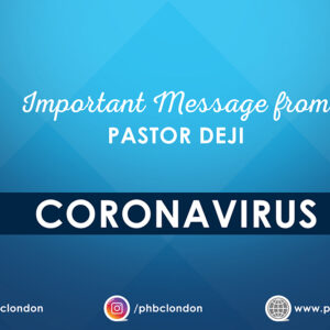 COVID-19 Message from Pastor Deji