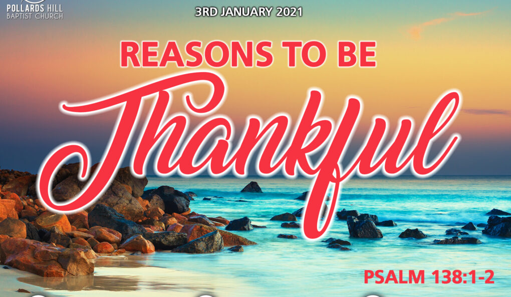 Reasons to be Thankful – Pastor Jasmine Richards