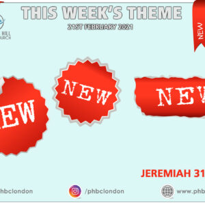 New New New! – Pastor Jasmine Richards