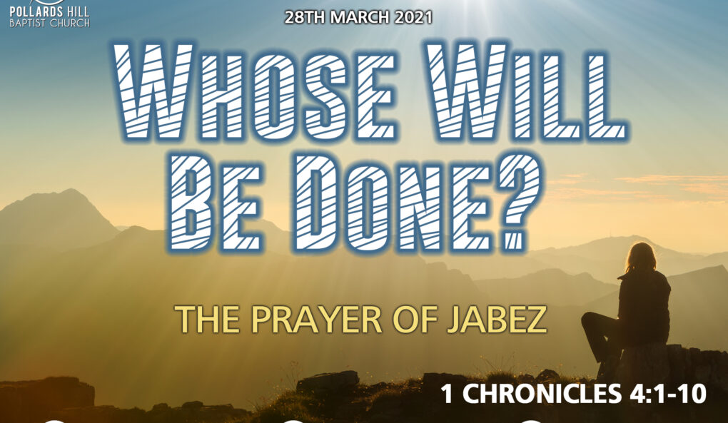 Whose Will Be Done? The Prayer of Jabez – Pastor Deji Ayorinde