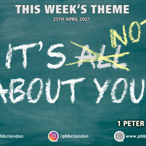 It’s Not About You – Pastor Angela Bacon