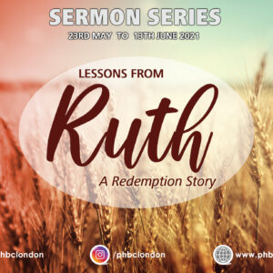 Lessons from Ruth 3 – Pastor Jasmine Richards