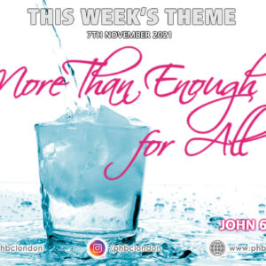 More than Enough for All – Rev. Seidel Abel-Boanerges