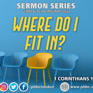 Where Do I Fit In? – Part 2 – Pastor Jasmine Richards