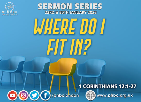 Where Do I Fit In? – Part 2 – Pastor Jasmine Richards