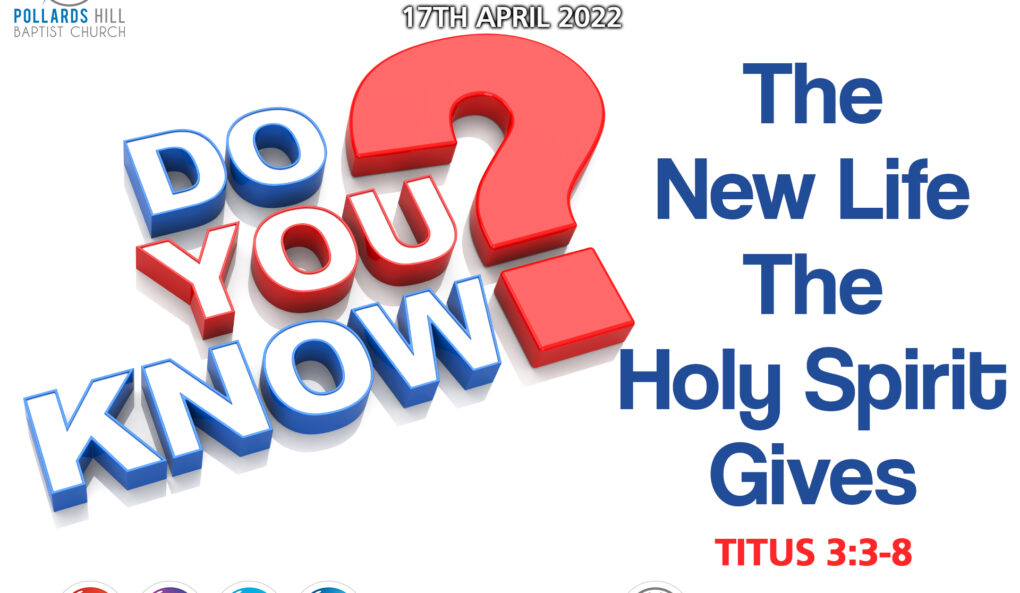 DO YOU KNOW – The New Life The Holy Spirit Gives? – Pastor Deji Ayorinde