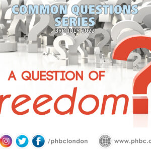 A Question of Freedom – Pastor Jasmine Richards