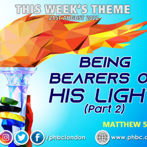 Being Bearers of His Light: Part 2 – Apostle Courtney Richards