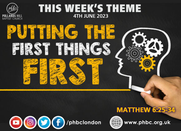 230604 Putting the First Things First – Pastor Deji Ayorinde