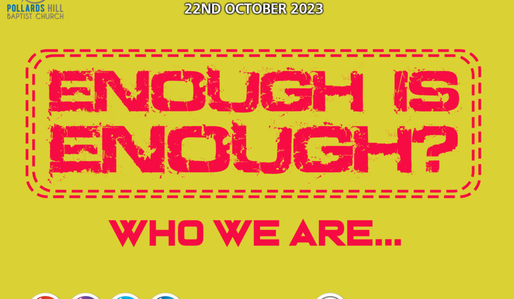 ENOUGH IS ENOUGH? Who We Are – Pastor Deji Ayorinde
