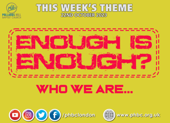 ENOUGH IS ENOUGH? Who We Are – Pastor Deji Ayorinde