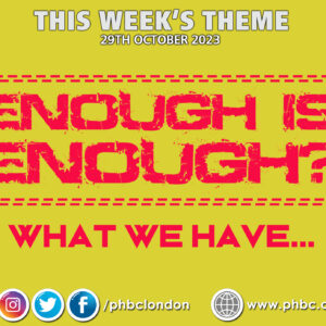 ENOUGH IS ENOUGH? What We Have – Pastor Deji Ayorinde