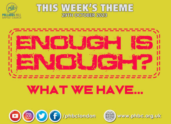 ENOUGH IS ENOUGH? What We Have – Pastor Deji Ayorinde