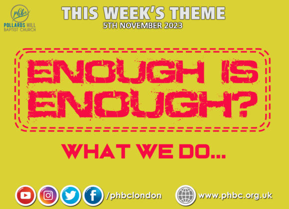 ENOUGH IS ENOUGH? What We Do – Pastor Deji Ayorinde