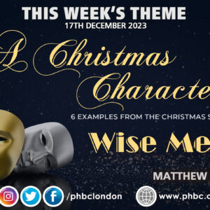 A CHRISTMAS CHARACTER: Wise Men – Pauline Barnes