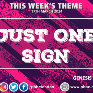 Just One Sign – Pastor Deji Ayorinde