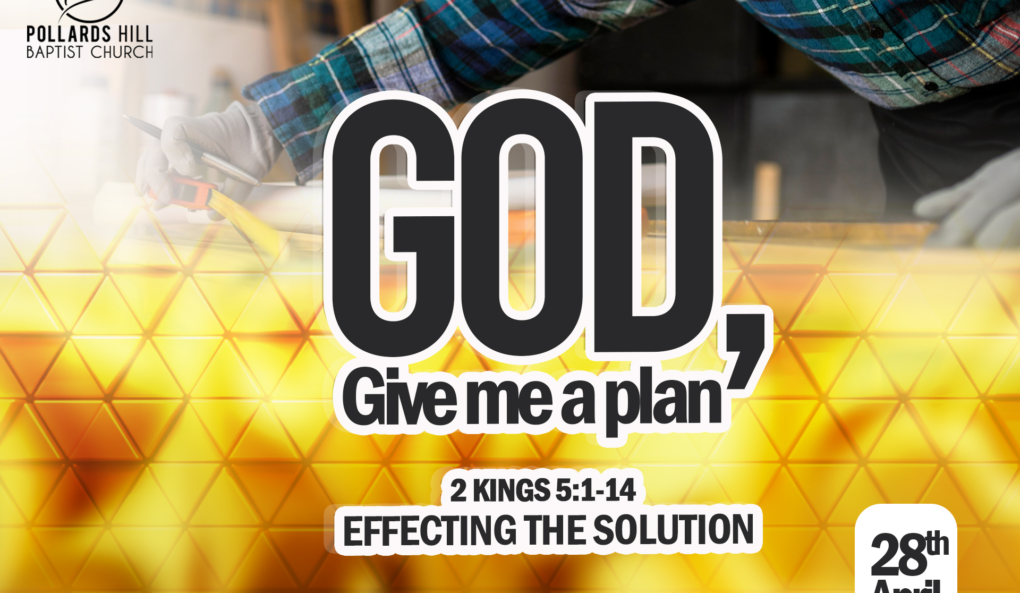 GOD, GIVE ME A PLAN: Effecting the Solution – Pastor Deji Ayorinde