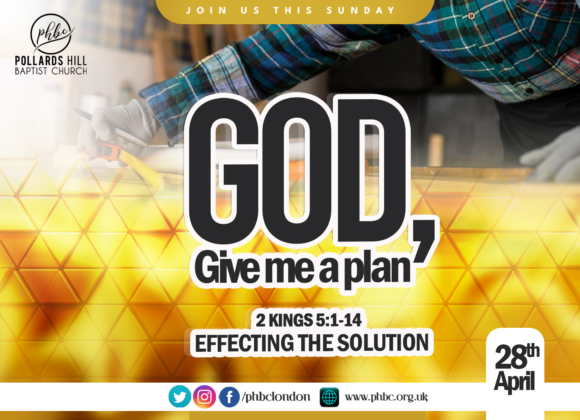 GOD, GIVE ME A PLAN: Effecting the Solution – Pastor Deji Ayorinde