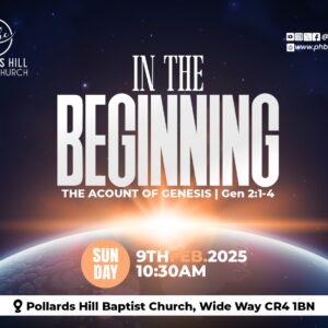 IN THE BEGINNING: The Account of Genesis – Pastor Manuella Kouame