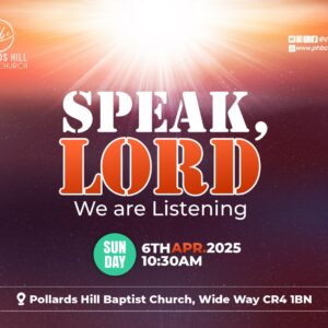 Speak Lord, We are Listening – Pastor Bola Thomas