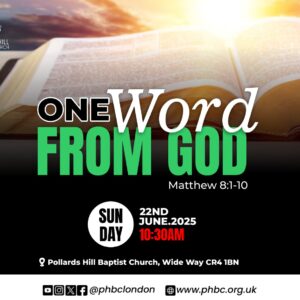 One Word from God – Rev Phyllis Ellis