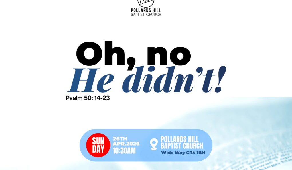 Oh No, He Didn’t! – Pastor Denzil Larbi