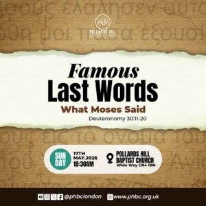 FAMOUS LAST WORDS: What Moses Said – Pastor Deji Ayorinde