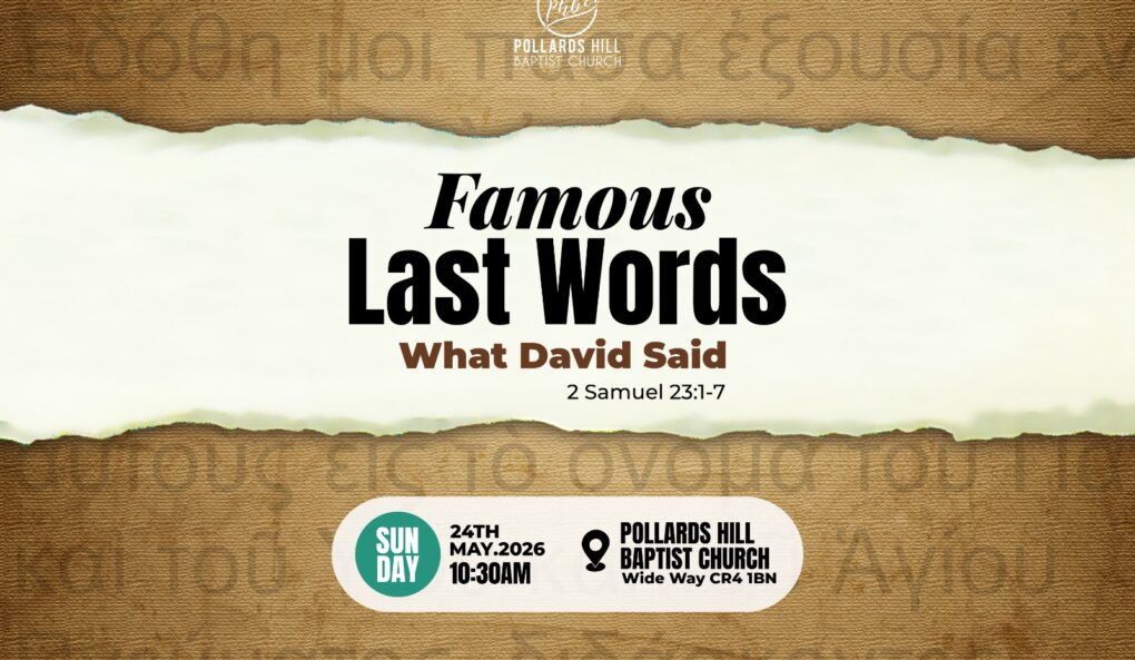 FAMOUS LAST WORDS: What David Said – Pastor Deji Ayorinde