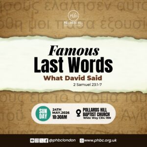 FAMOUS LAST WORDS: What David Said – Pastor Deji Ayorinde